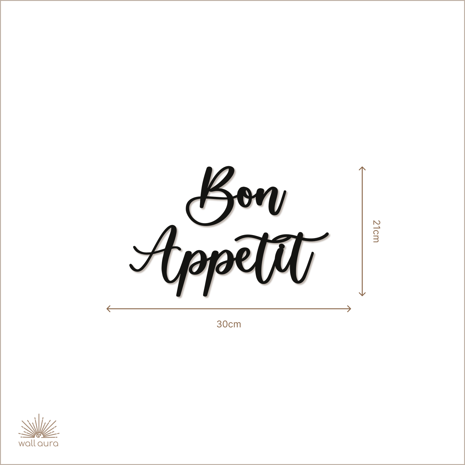 קישוט קיר ממתכת BON APPETIT
