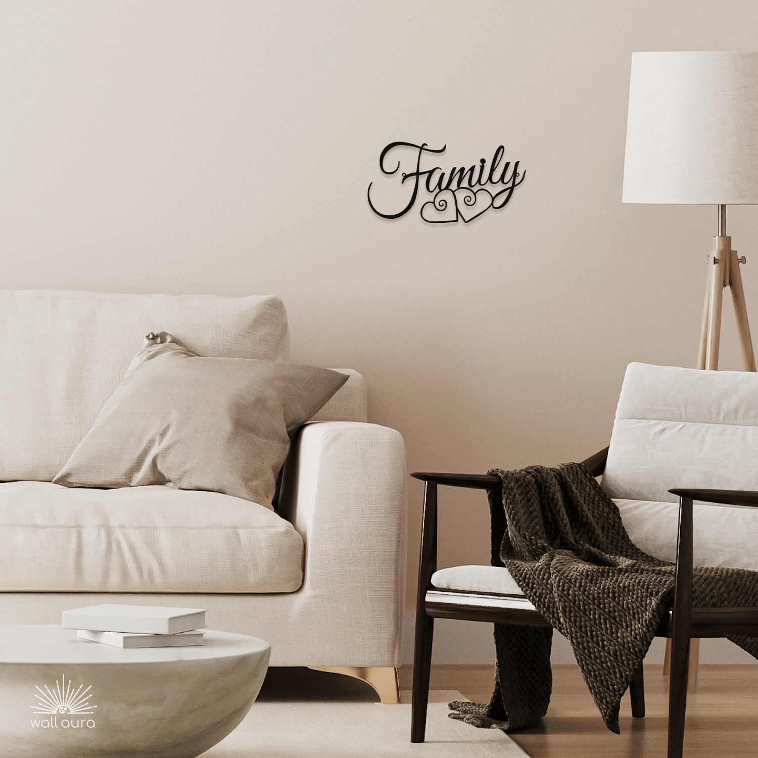 FAMILY קישוט קיר ממתכת