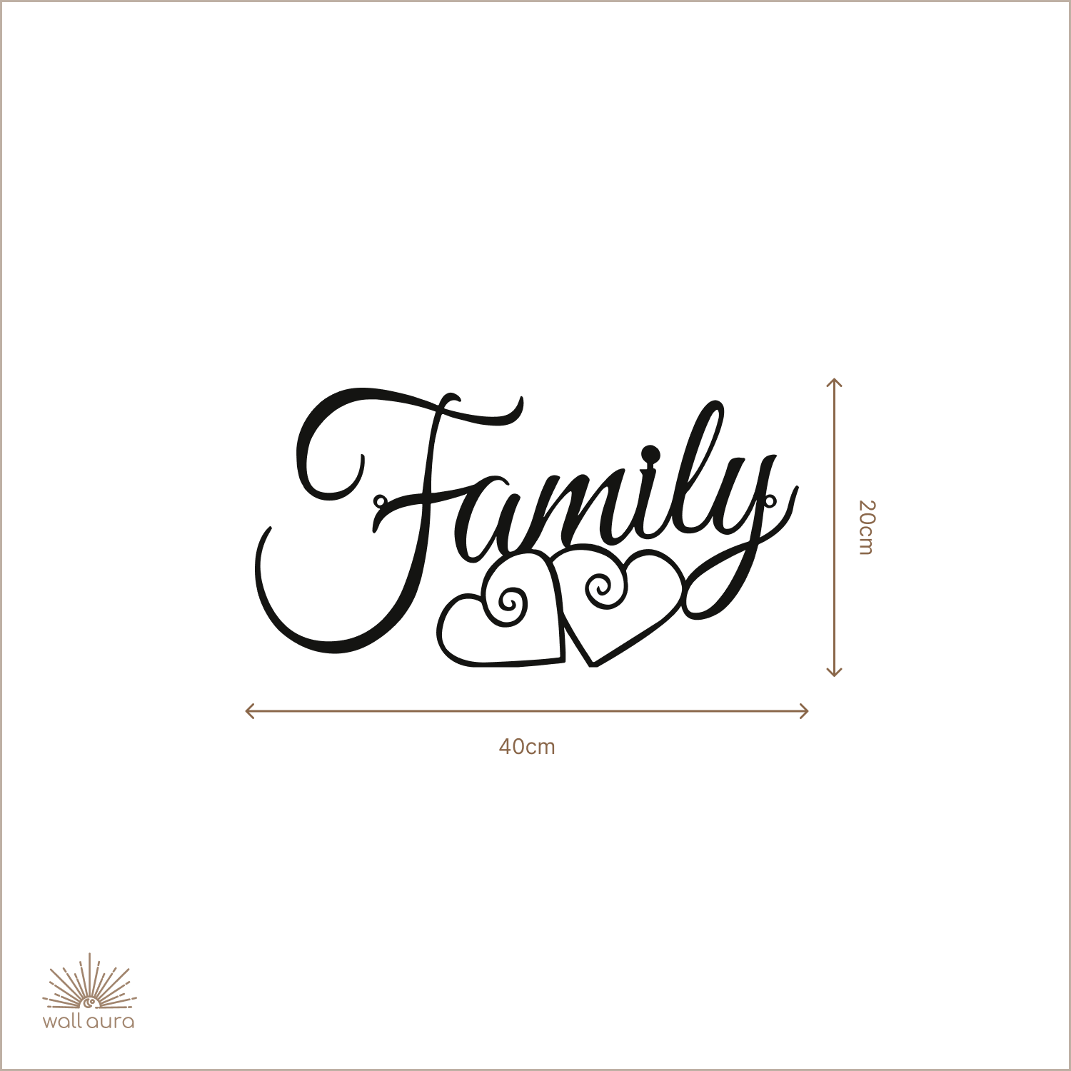 FAMILY קישוט קיר ממתכת