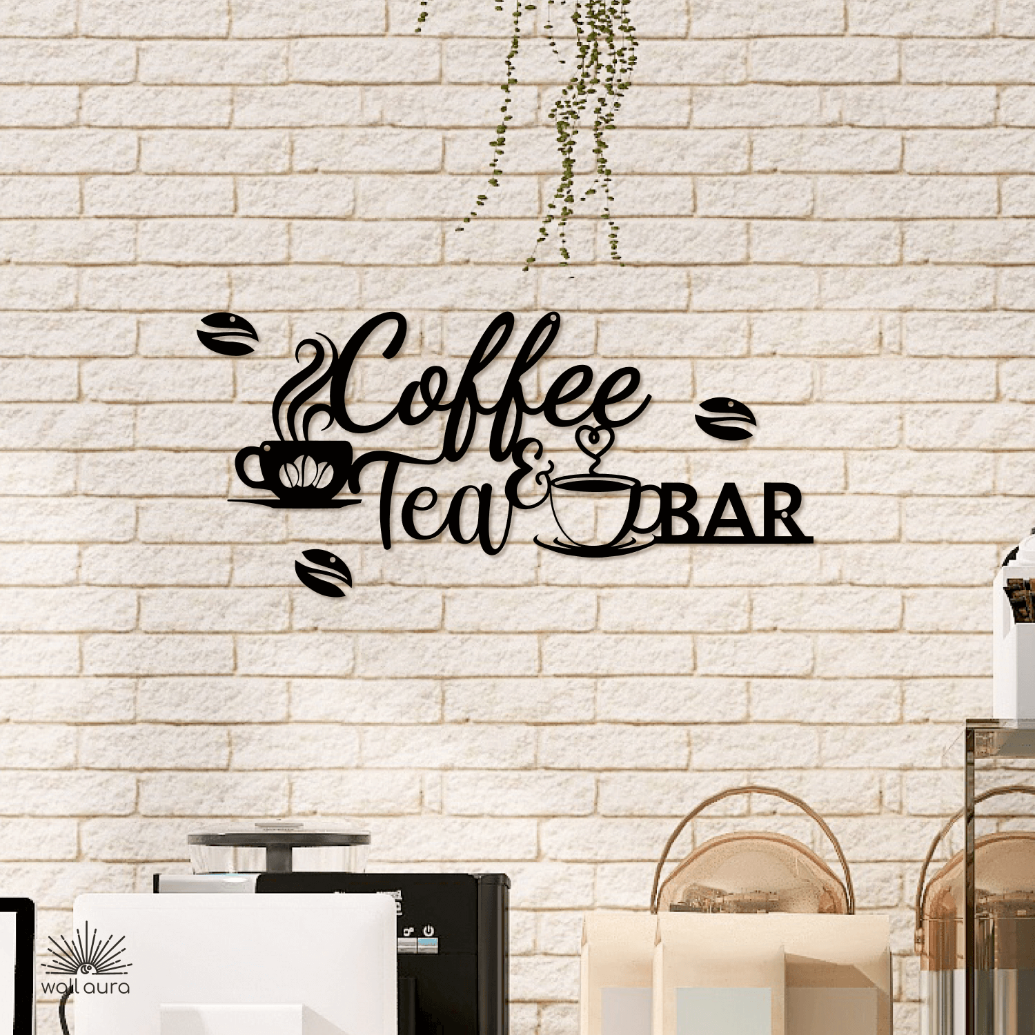 שלט בר קפה ממתכת