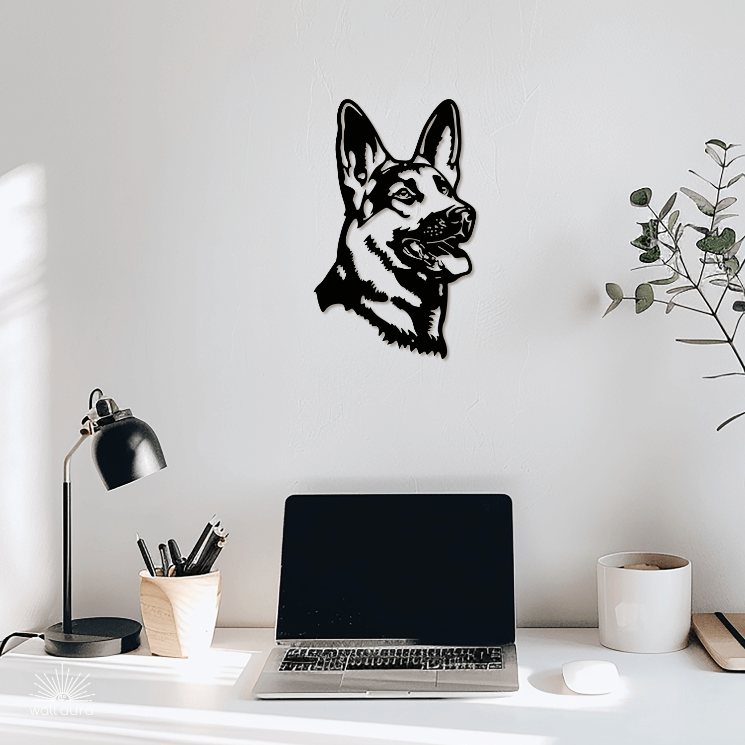 תמונת מתכת פנים של כלב