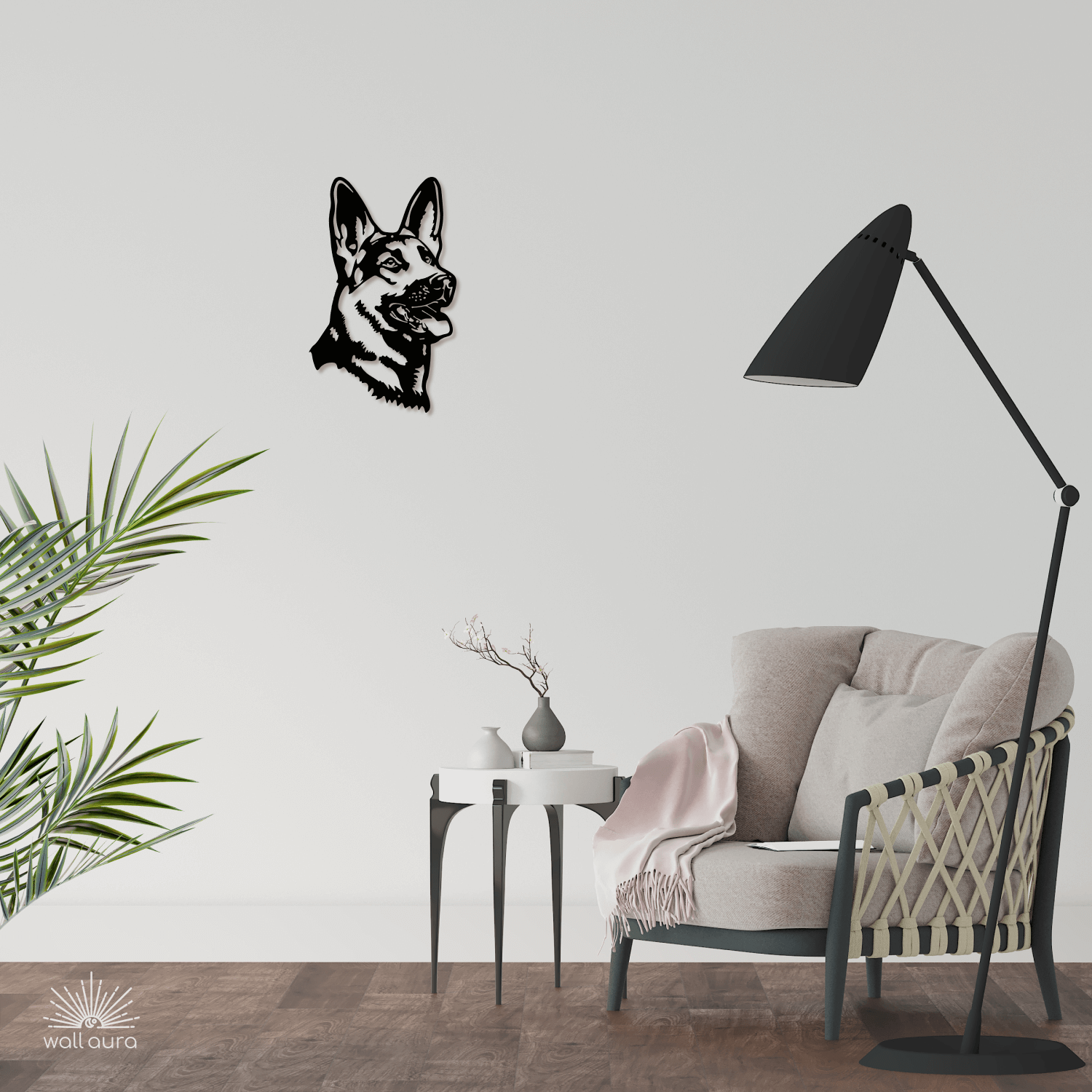 תמונת מתכת פנים של כלב