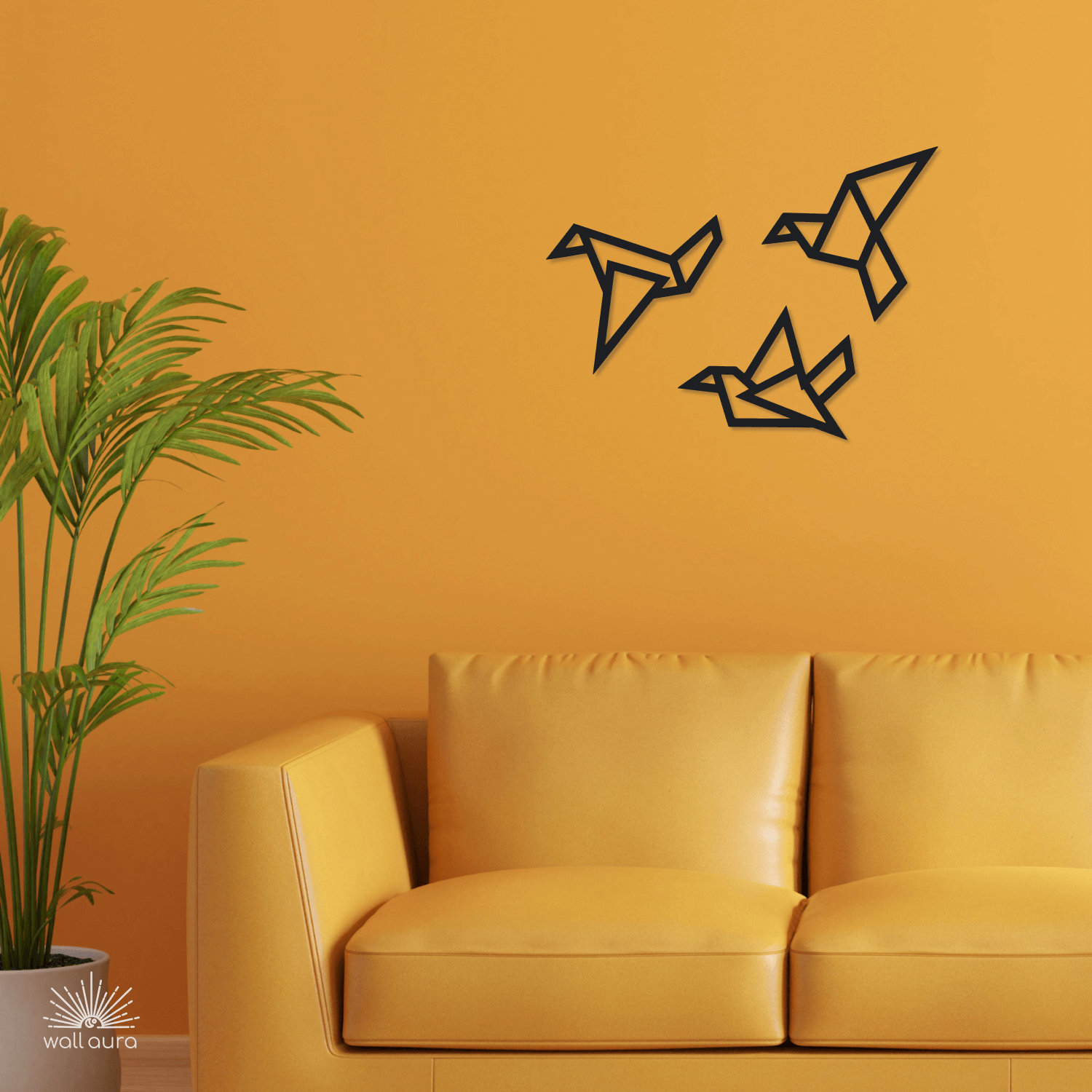 ציפורי מתכת לקיר