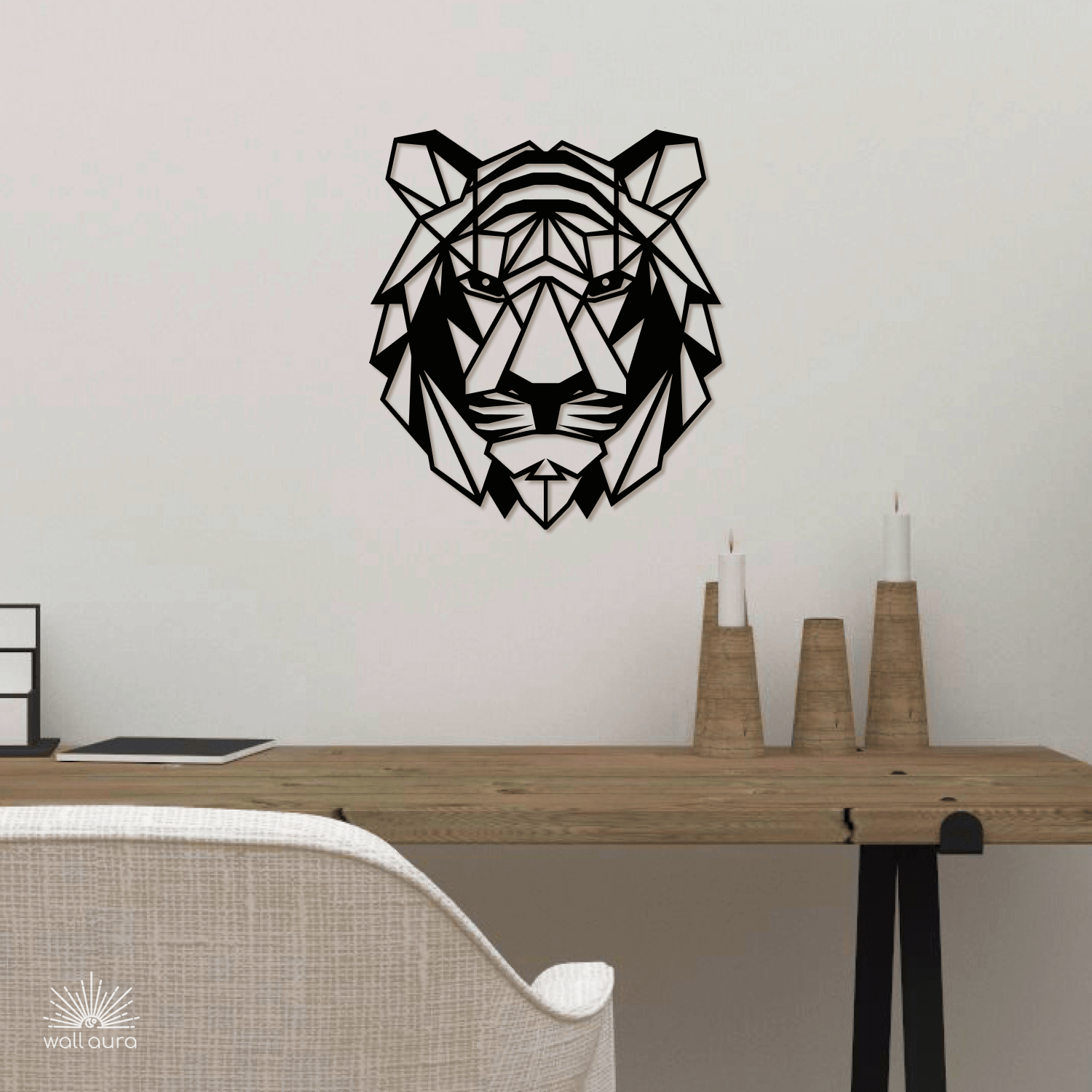 ראש נמר גיאומטרי מברזל