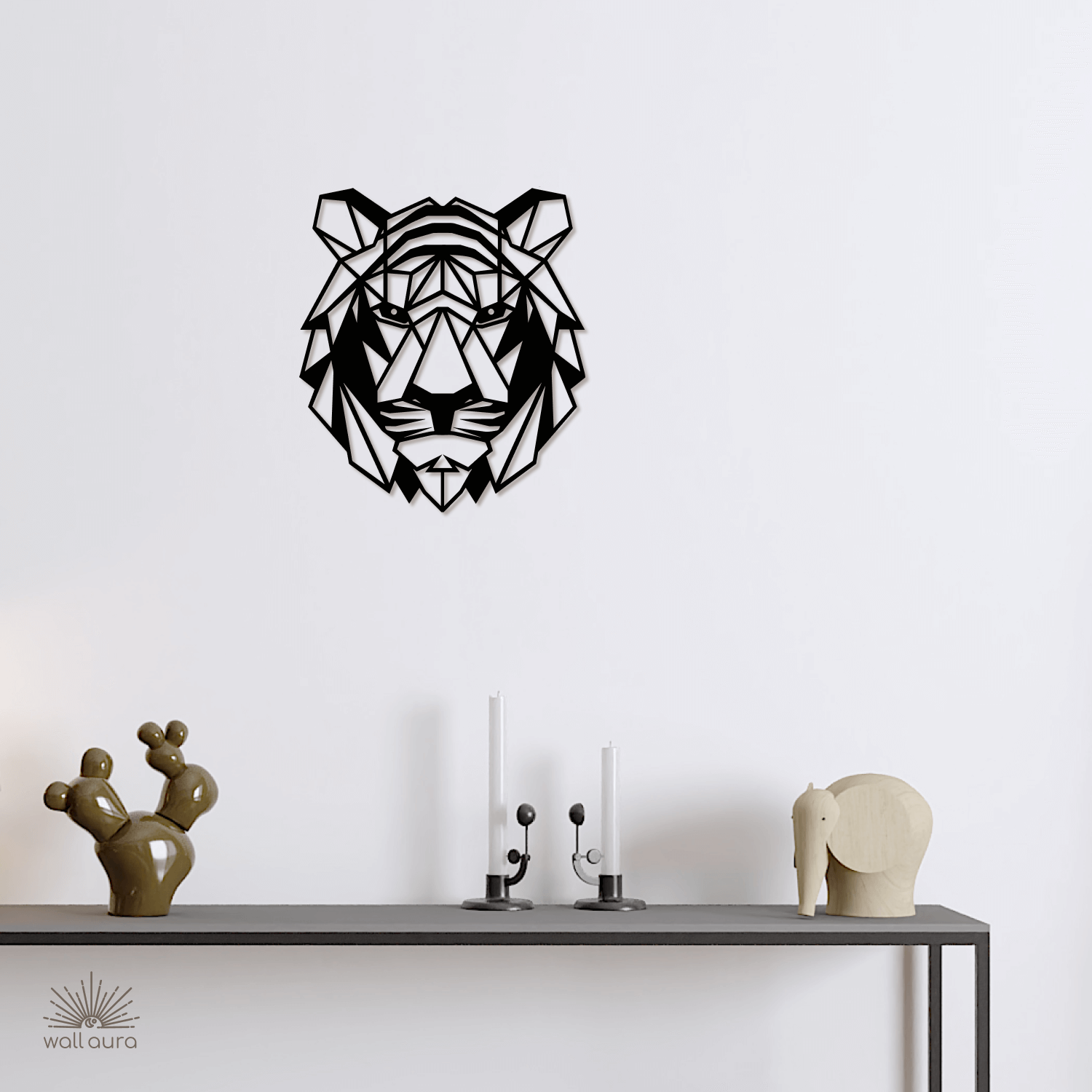 ראש נמר גיאומטרי מברזל