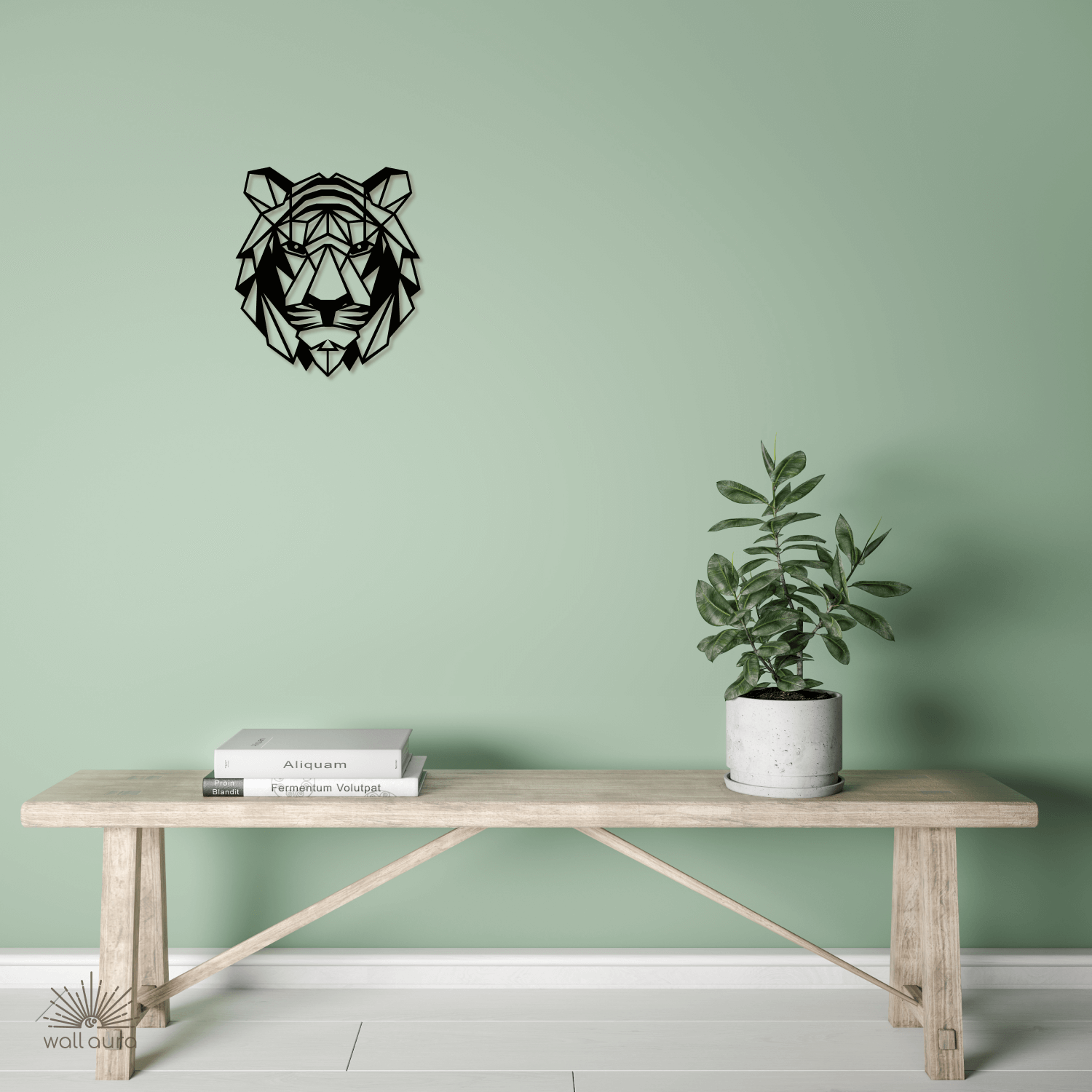 ראש נמר גיאומטרי מברזל