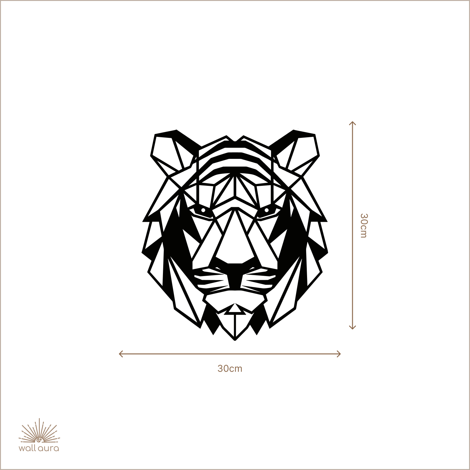 ראש נמר גיאומטרי מברזל